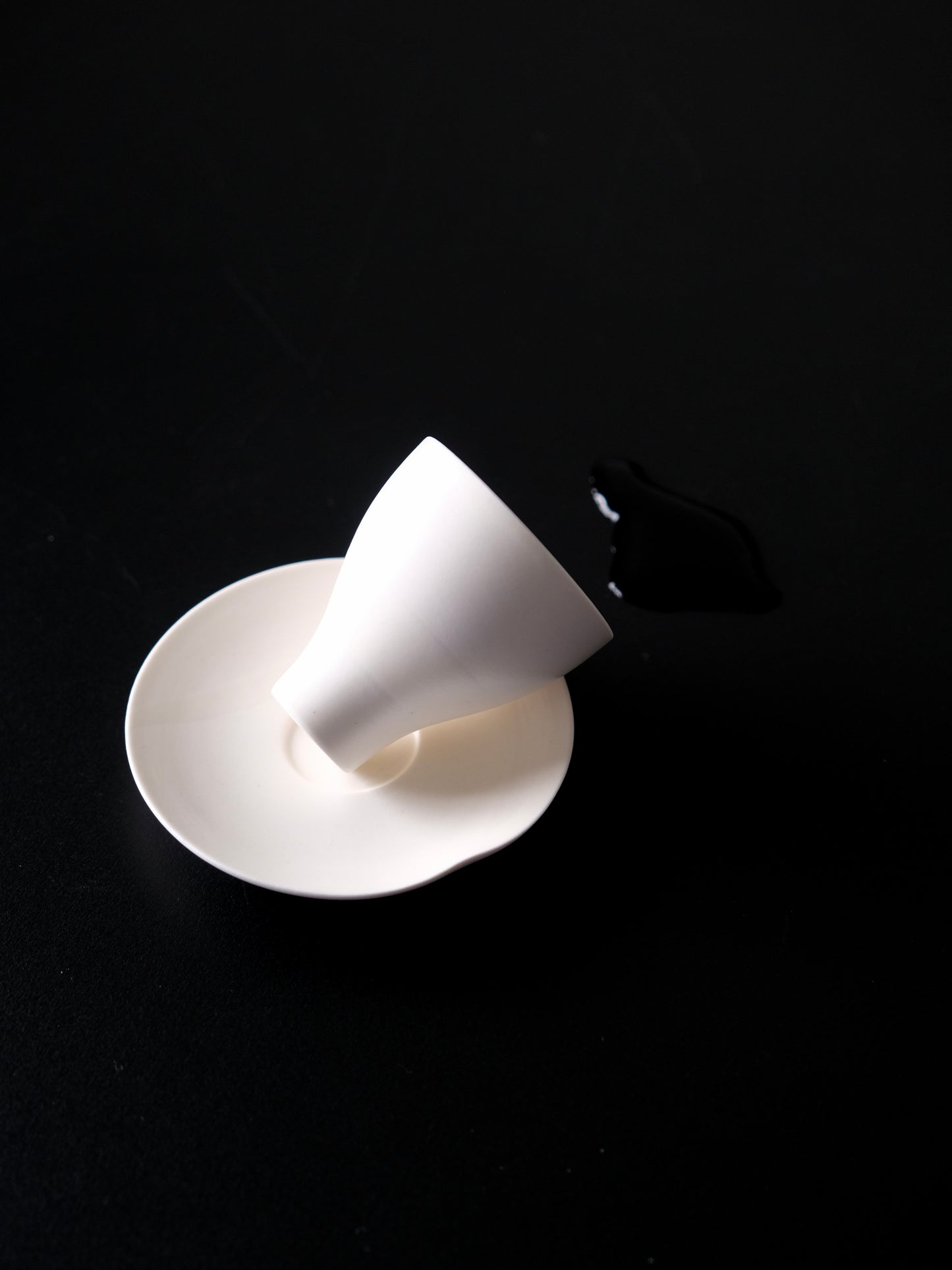 White Porcelain Tea Cup with Saucer (白瓷茶杯+杯托) - inner.teahouse